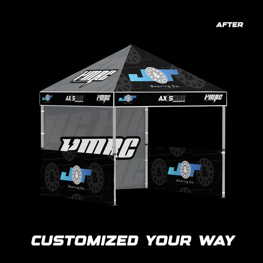 Custom printed canopy with full walls